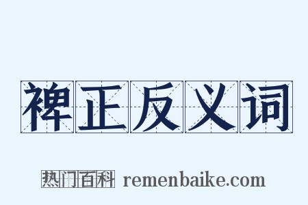 裨正反义词是什么意思的图片